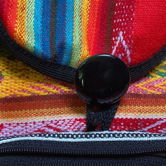 Bahamas Multicolored Back Pack Tote - Picture 3 of 5